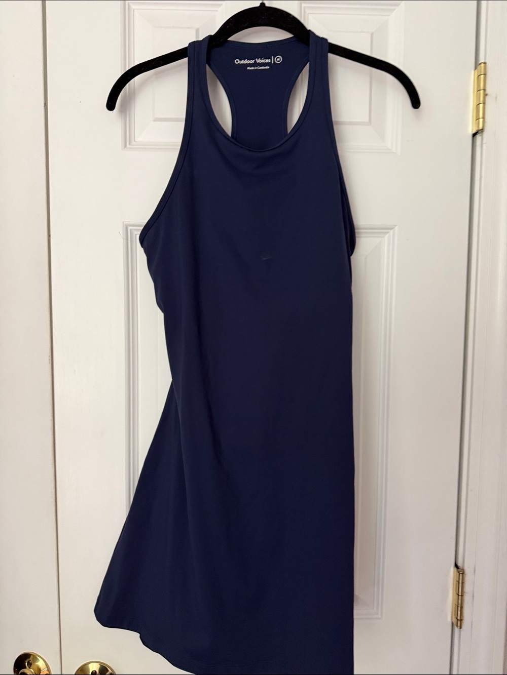 Outdoor Voices Navy Racerback Tank Dress